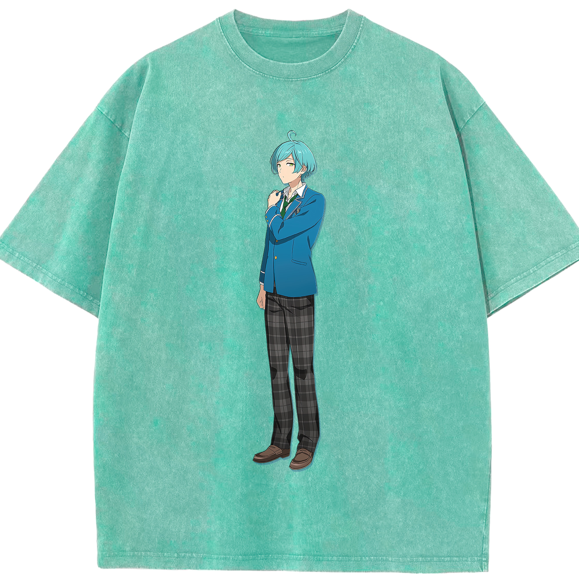 （画像用） あんさんぶるスターズ! Ensemble Stars 綿100% ヴィンテージ風 半袖Tシャツ（フロントプリント）
